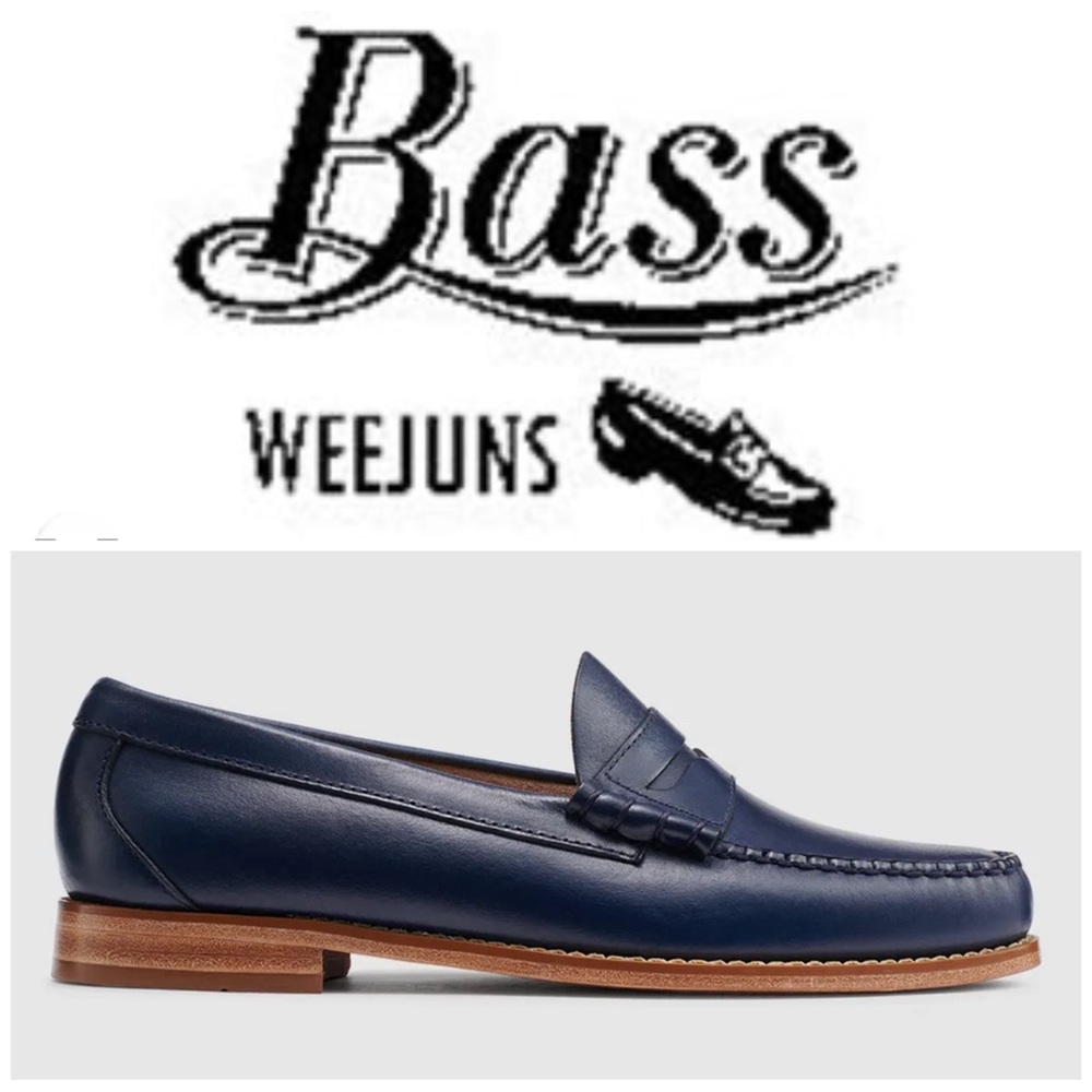 Bass Penny Loafer Navy Blue